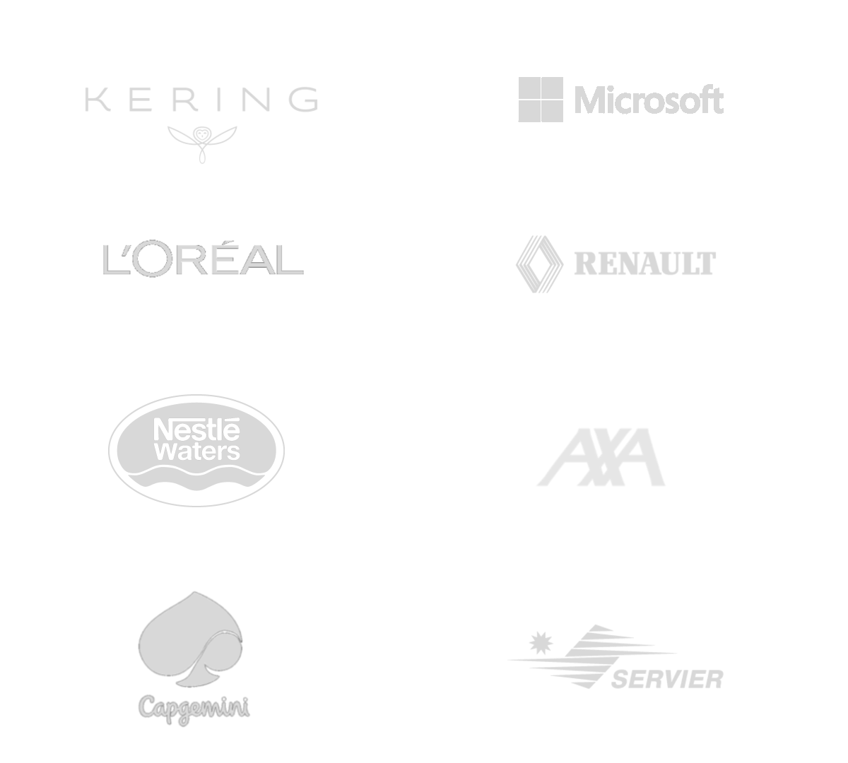 Logos des entreprises pour lesquelles Alex Turr a animé des soirées dansantes.